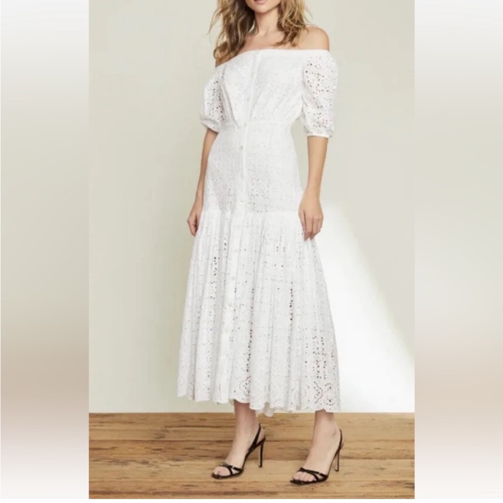 Veronica Beard Cali Eyelit Dress